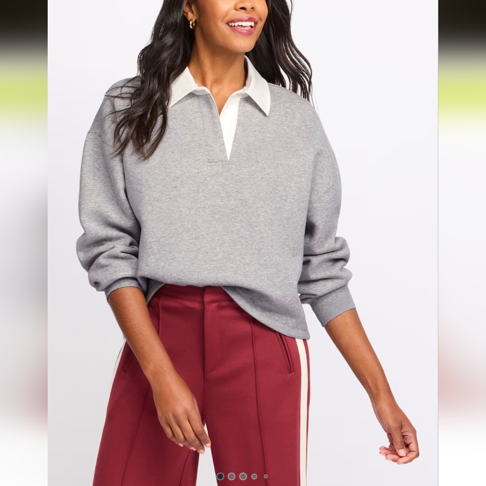 Nine Britton Dorian Fleece Rugby Sweatshirt- M